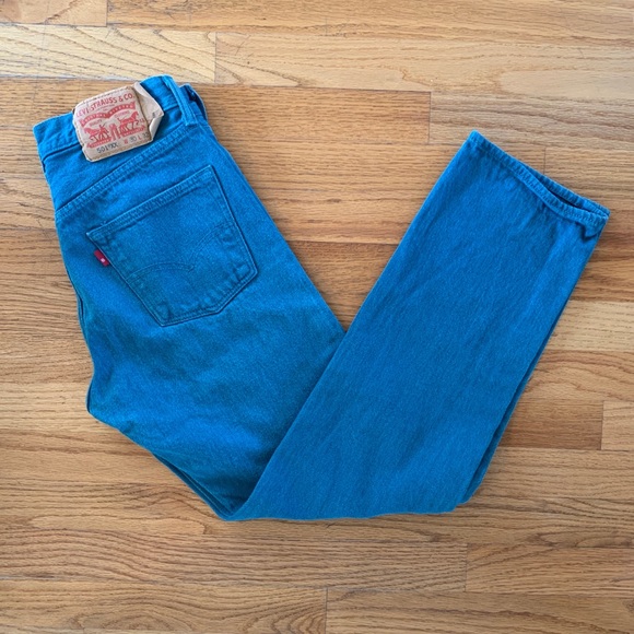 Levi's Denim - Vintage teal blue Levi’s jeans size 30